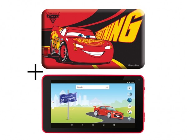 eSTAR Themed Tablet Cars 7399 7'' ARM A7 QC 1.3GHz2GB16GB0.3MPWiFiAndroid 9 Cars Futrola