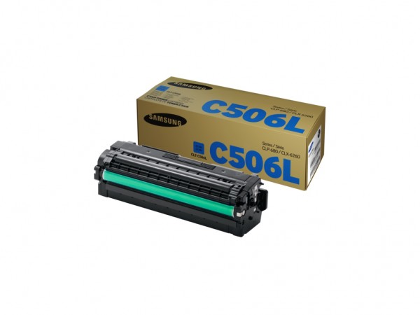 Samsung CLT-C506L High Yield Cyan Toner Cartridge