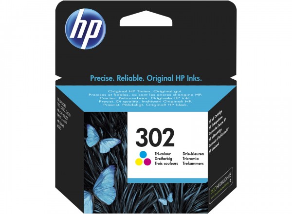 HP 302 Tri-color Original Ink Cartridge F6U65AE