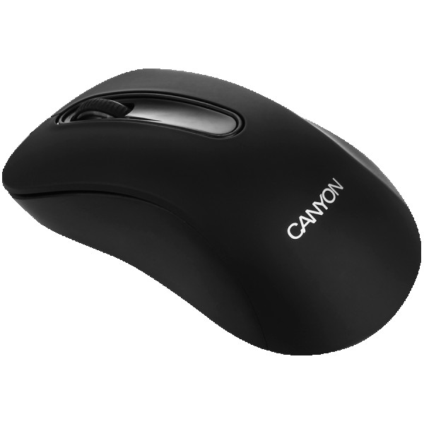 CANYON 2.4GHz wireles Optical Mouse with 3 buttons, DPI 1200, Black, 108*65*38mm, 0.066kg ( CNE-CMSW2 ) 
