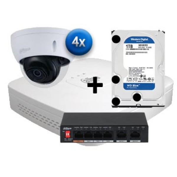 Set za video nadzor 21-86 IP/4ch/5MPx/Dome/1TB