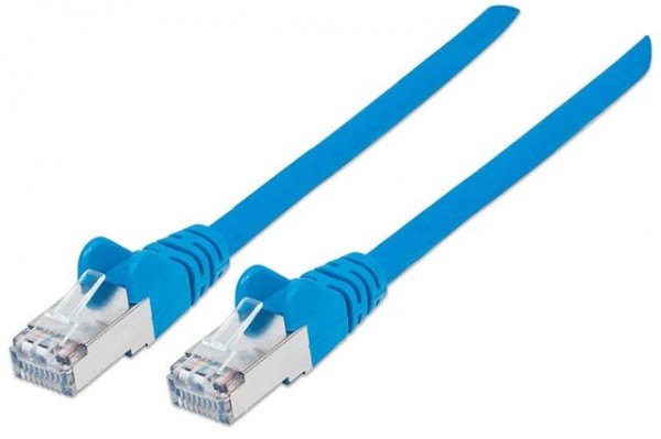 Intellinet prespojni kabl, Cat6 compatible, UUTP, 2m, plavi