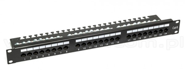 RACK PATCH PANEL STP CAT6E 24PORT KRONE