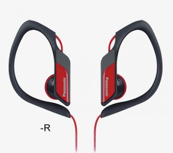 PANASONIC slušalice RP-HS34E-R, crvene, sportske, vodootporne