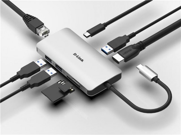 D-Link 8-in-1 USB-C Hub DUB-M810