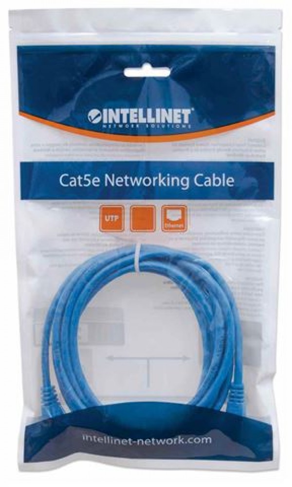Intellinet prespojni mrežni kabal, Cat6, UUTP, 1.5m, plavi