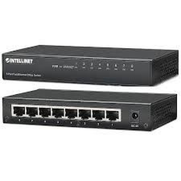 Intellinet Switch 8-Port Fast Ethernet Office Metal 523318