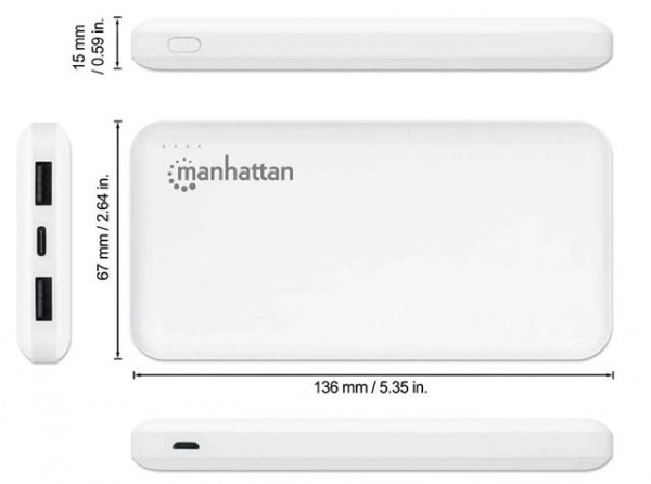 MANHATTAN 10,000 mAh Powerbank