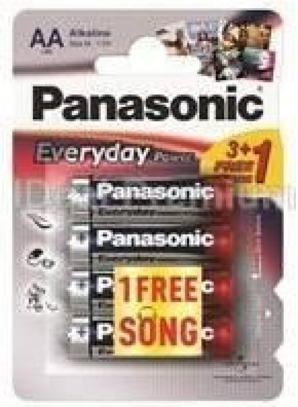 PANASONIC baterije LR6EPS4BP -AA 4kom 3+1F Alkaline Every