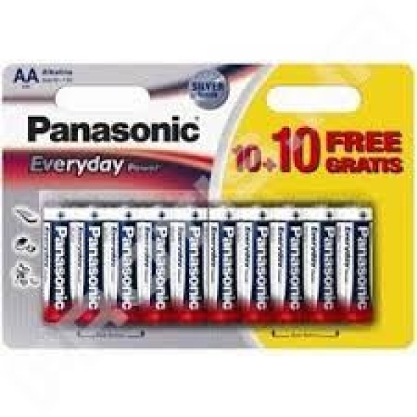 PANASONIC baterije LR6EPS20BW-AA 20 kom Alkalne Everyday