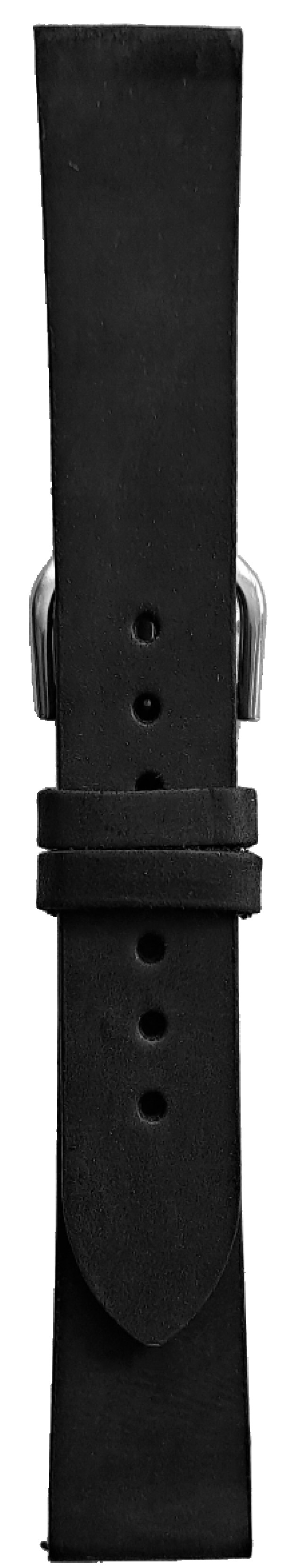 Kožni kaiš 18mm Crni 18.229