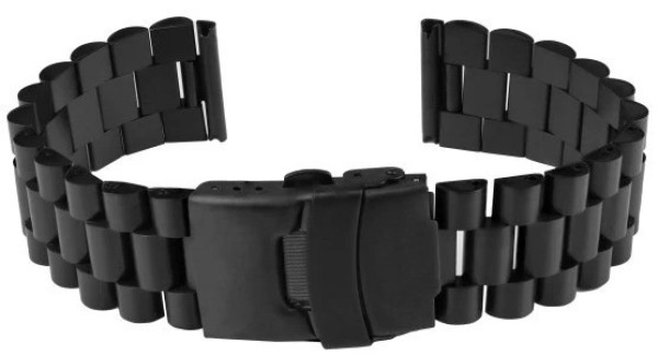 Metalni kaiš 22mm Crni MK22.37