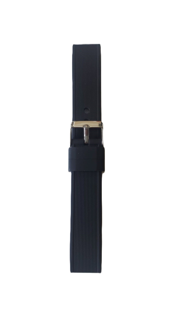 Silikonski kaiš 18mm Crna boja SK18.28