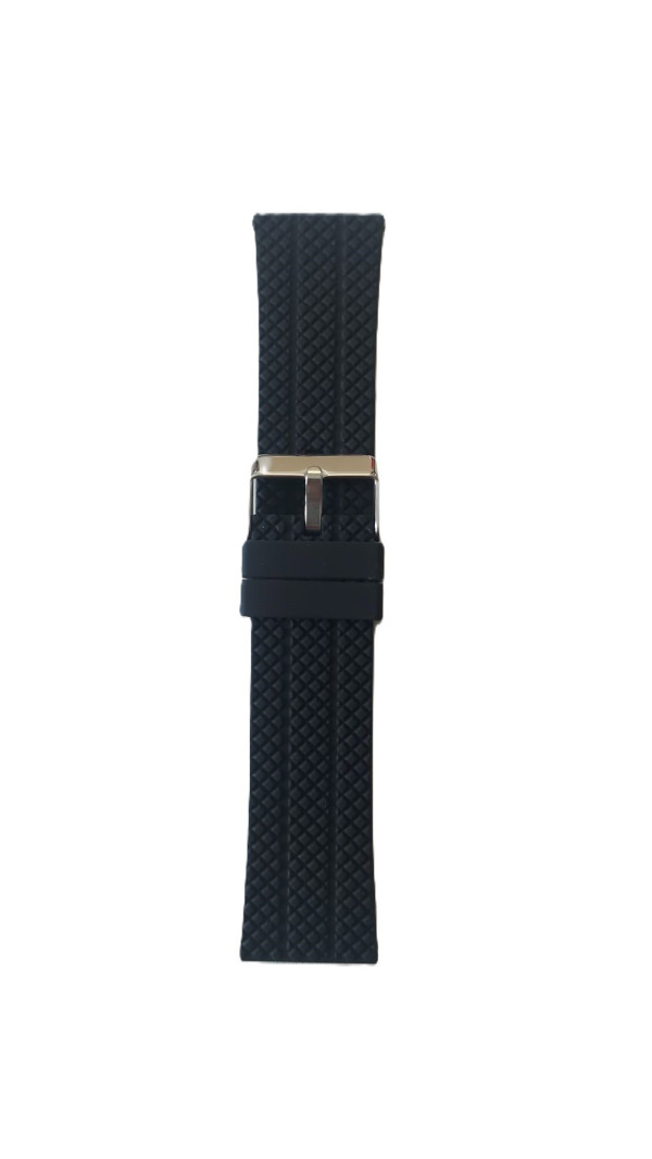 Silikonski kaiš 24mm Crna boja SK24.12