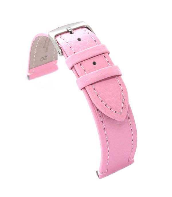 Kožni kaiš Diloy 14mm DIL178.13 Roze boja