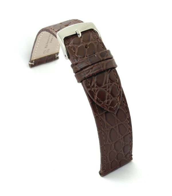 Kožni kaiš Diloy 18mm DIL209.2 Tamno braon boja