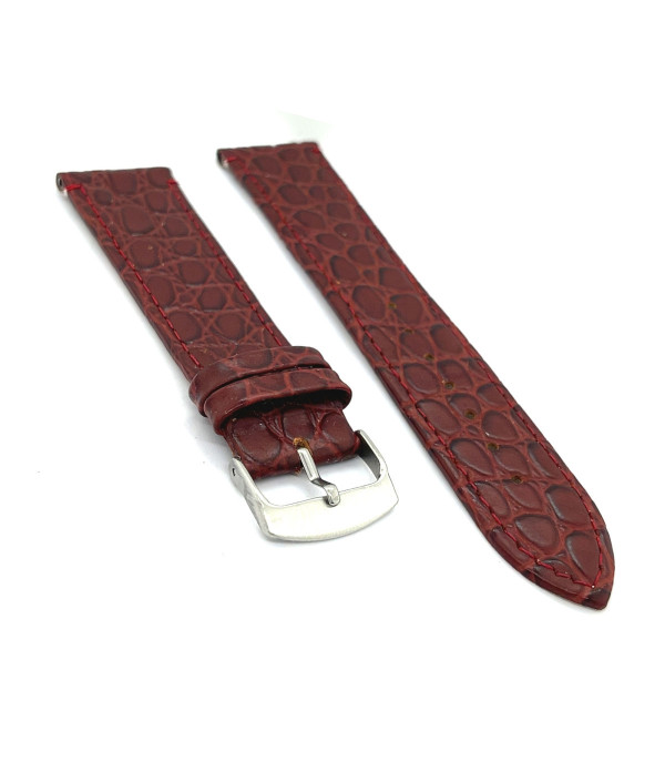 Kožni kaiš Diloy 20mm DIL209.4 Bordo boja