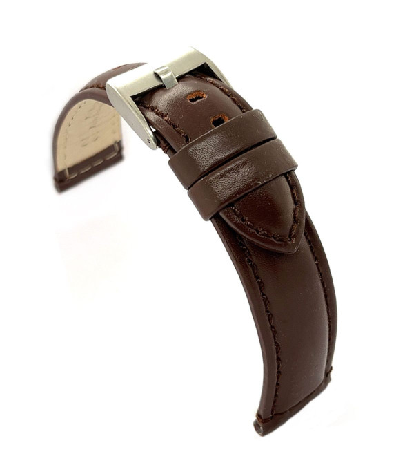 Kožni kaiš Diloy 22mm DIL363.2 Tamno braon boja