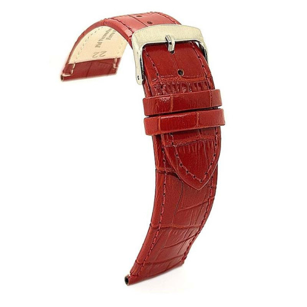 Kožni kaiš Diloy 22mm DIL402.6 Crvena boja