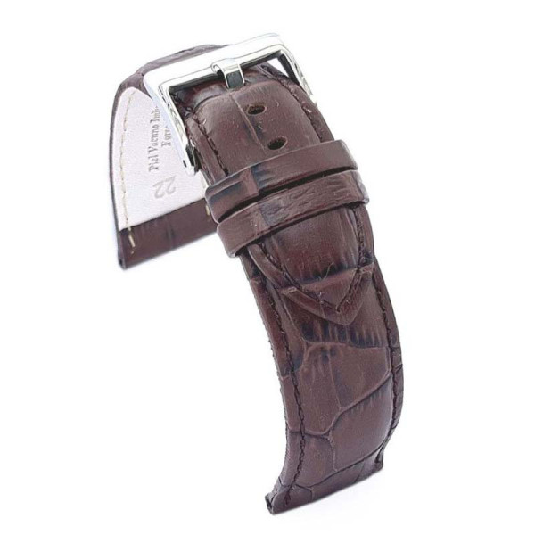 Kožni kaiš Diloy 24mm DIL368.2 Tamno braon boja