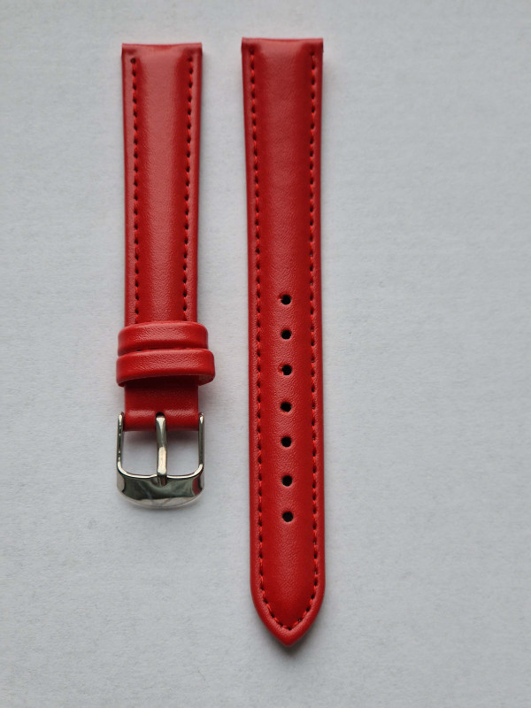 Kožni kaiš 22mm (Eko koza) Crvena boja 22.18