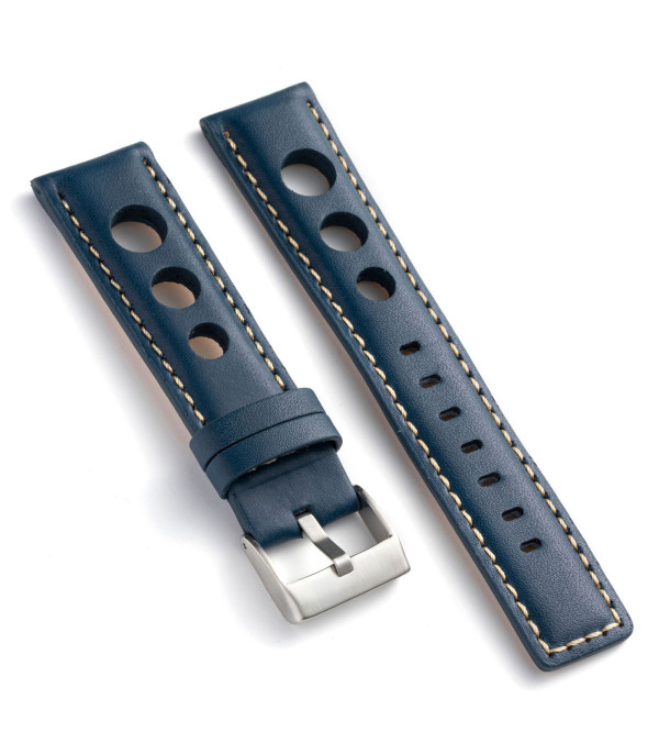 Kožni kaiš Diloy 24mm DIL355.5 Teget boja