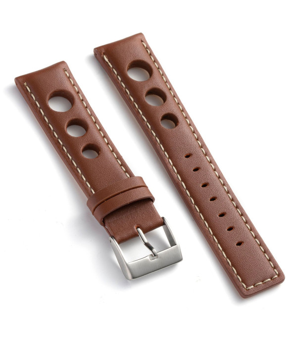 Kožni kaiš Diloy 20mm DIL355.3 Svetlo braon boja