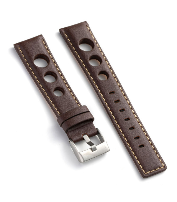 Kožni kaiš Diloy 22mm DIL355.2 Tamno braon boja