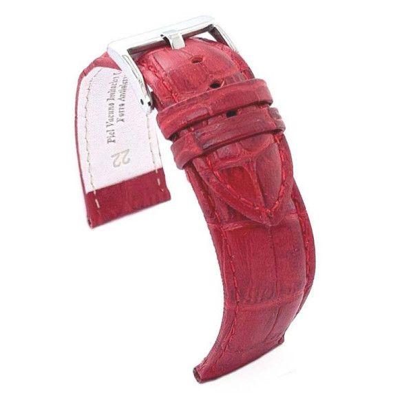 Kožni kaiš Diloy 20mm DIL368.4 Tamno Crvena boja