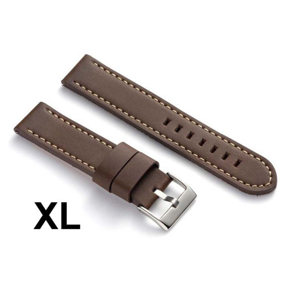 Kožni kaiš Diloy XL 18mm DIL384EL.2 Tamno braon boja