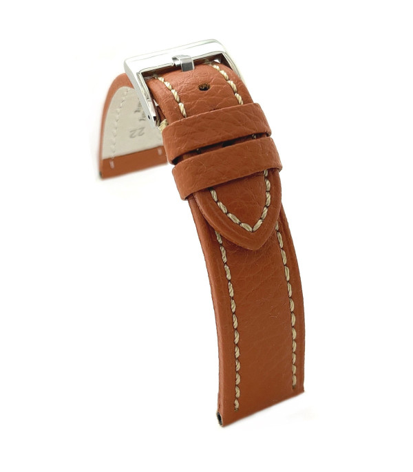 Kožni kaiš Diloy 22mm DIL376.3 Svetlo braon