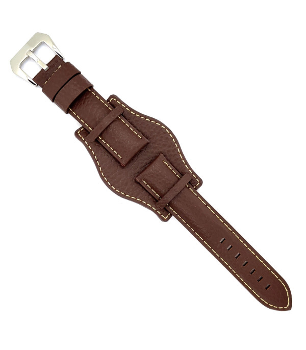 Kožni kaiš Diloy 24mm DIL386.2 Tamno braon boja