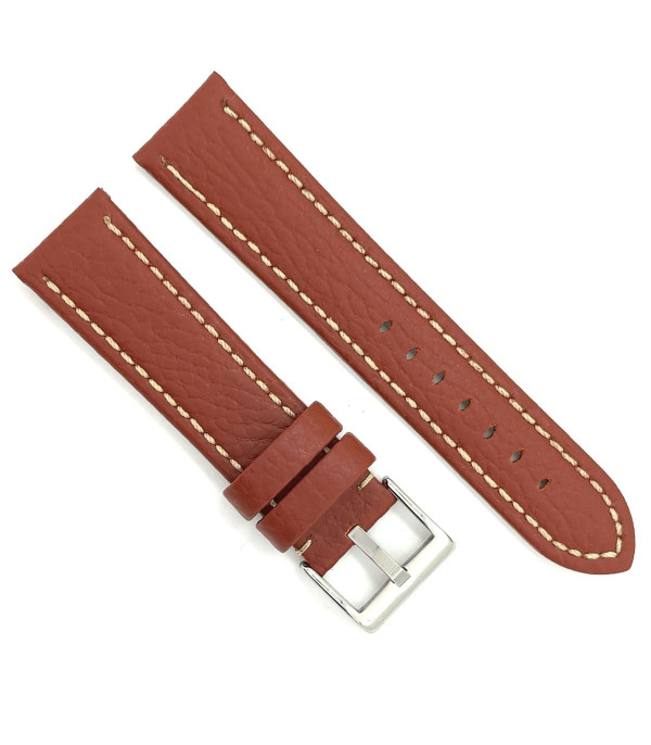 Kožni kaiš Diloy 18mm DIL376.8 Braon boja