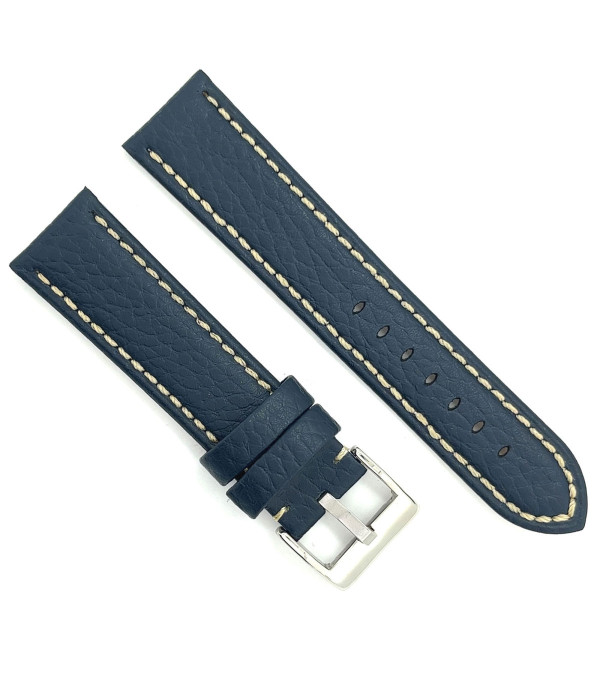 Kožni kaiš Diloy 24mm DIL376.5 Teget boja