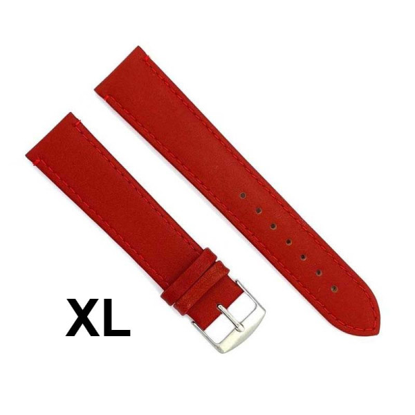 Kožni kaiš Diloy XL 18mm DIL304EL.6  Crvena boja