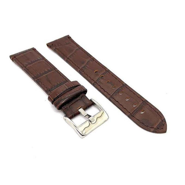 Kožni kaiš Diloy 20mm DIL361.2 Tamno braon boja