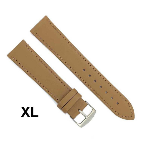 Kožni kaiš Diloy XL 18mm DIL304EL.17  Tamno krem boja