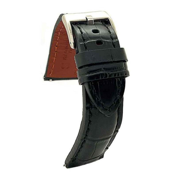 Kožni kaiš Diloy 22mm DIL395.1 Crna boja