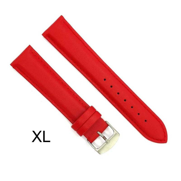 Kožni kaiš Diloy XL 24mm DIL302EL.6 Crvena boja