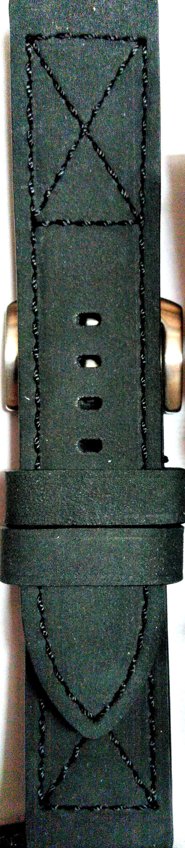 Kožni kaiš 24mm Crna boja 24.230