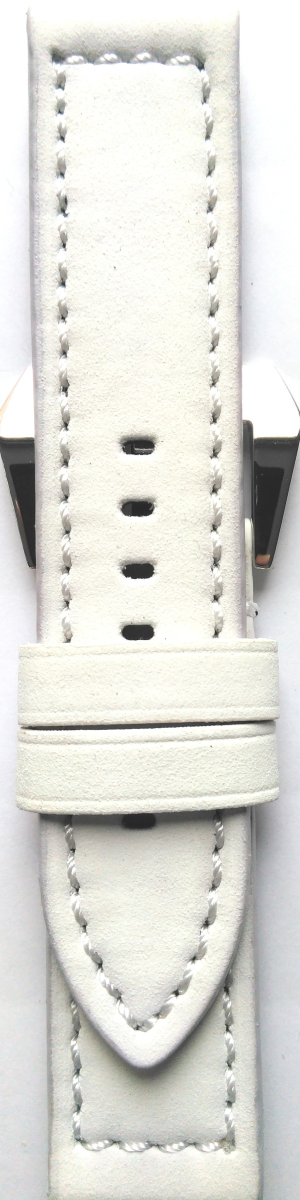 Kožni kaiš 24mm Bela boja 24.225