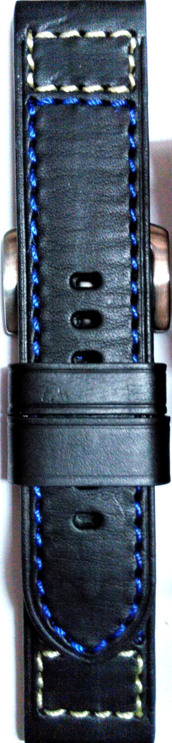 Kožni kaiš 24mm Crna boja 24.231