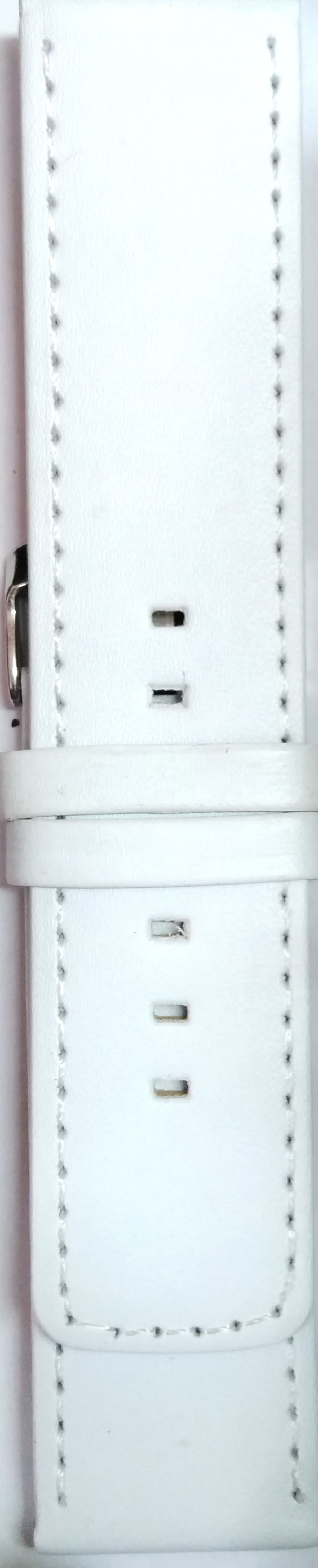 Kožni kaiš 24mm ( Eko koža) Bela boja 24.02