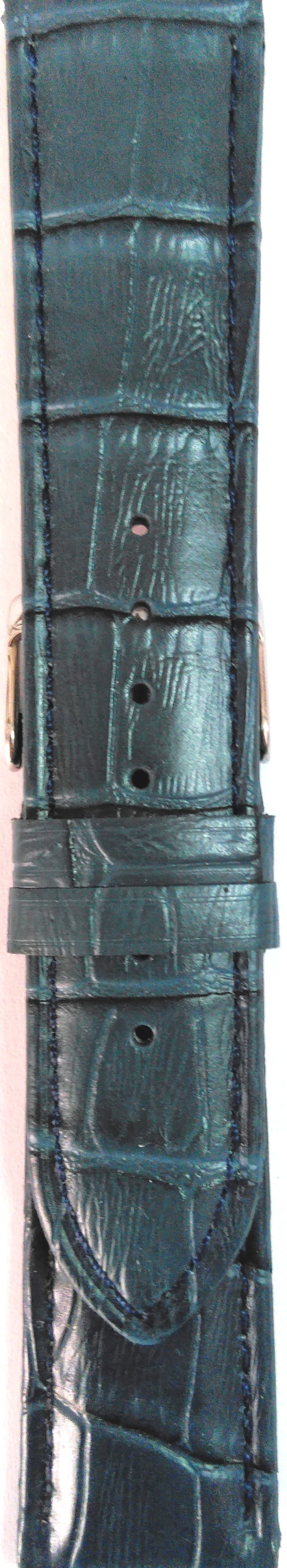 Kožni kaiš 22mm Teget boja 22.105