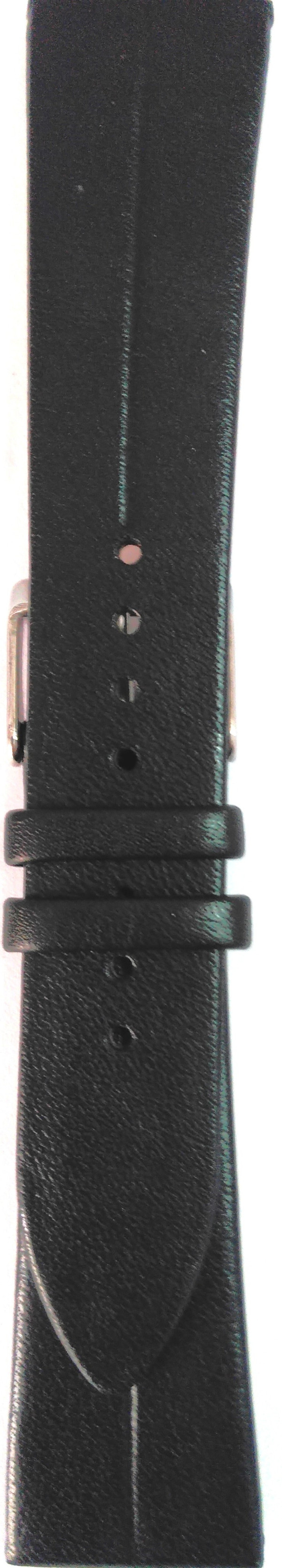 Kožni kaiš 22mm Crna boja 22.150