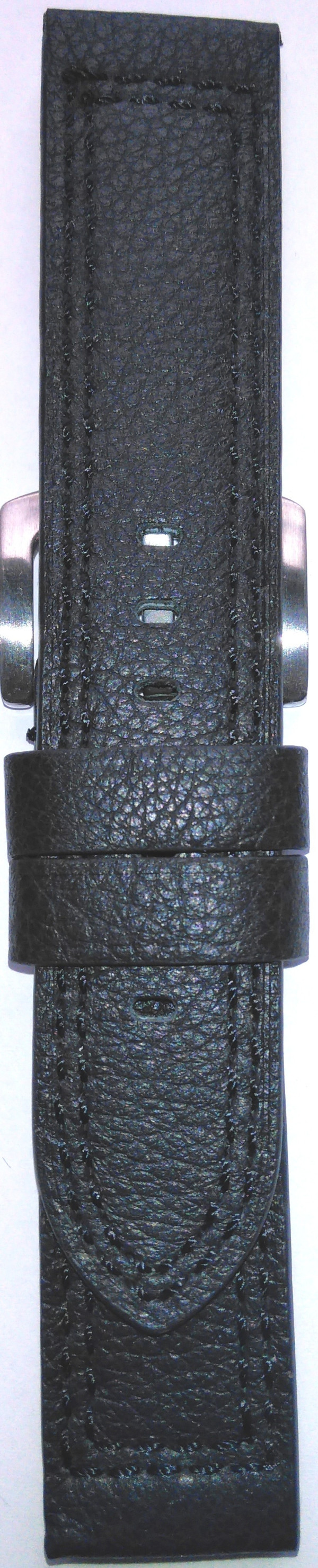 Kožni kaiš 22mm Crna boja 22.377