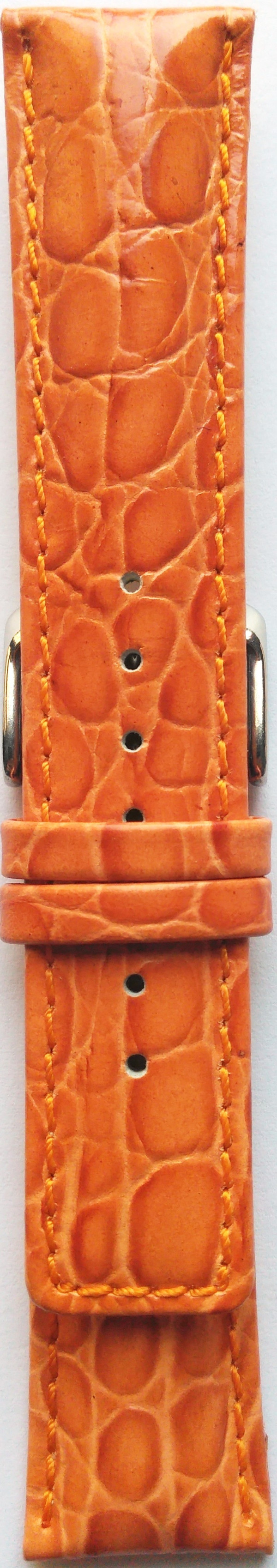 Kožni kaiš 22mm Narandžasta boja 22.79