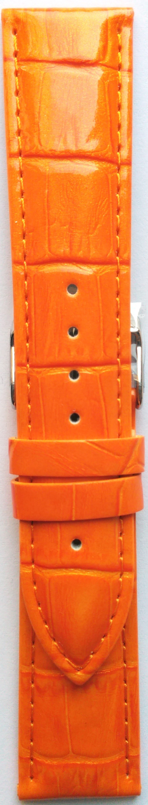 Kožni kaiš 22mm Narandžasta boja 22.80