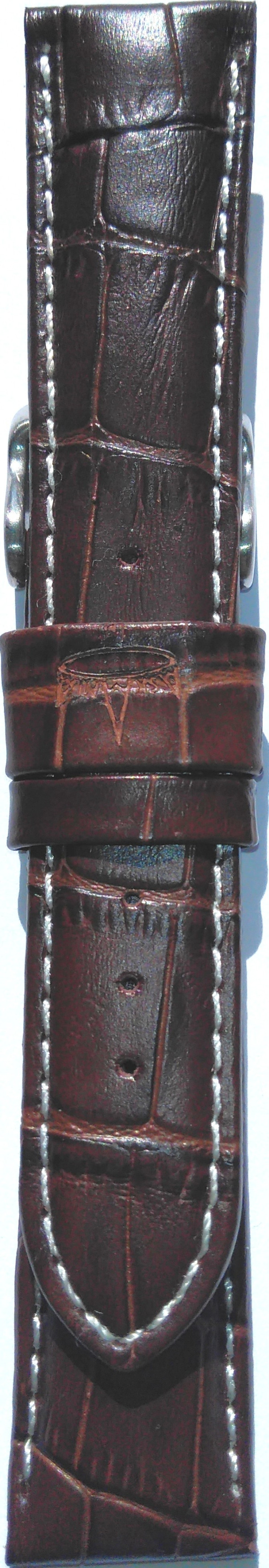 Kožni kaiš 20mm Tamno Braon 20.197