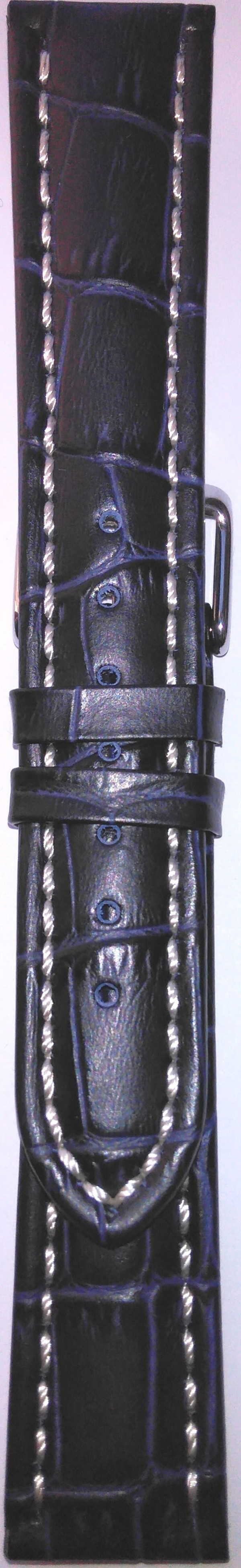 Kožni kaiš 20mm Teget boja 20.309